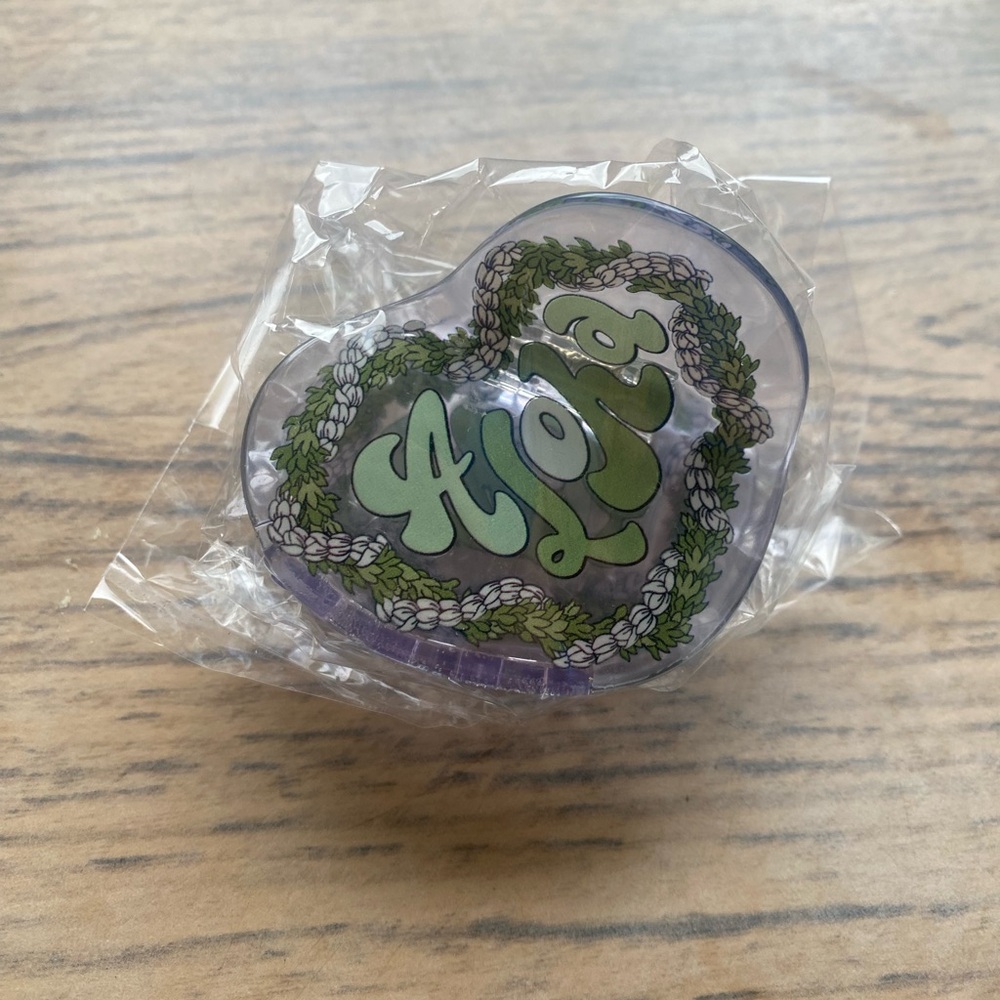 Green Aloha Hair Clip